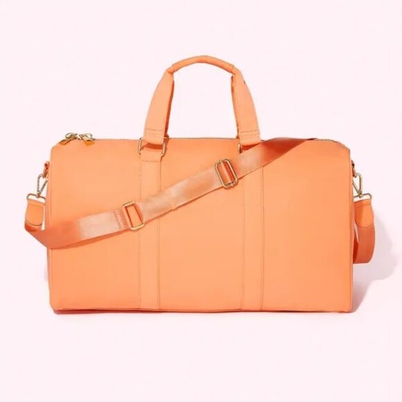 Stoney Clover Lane Classic Mini Duffle Bag Peach Gold Hardware - Picture 1 of 13